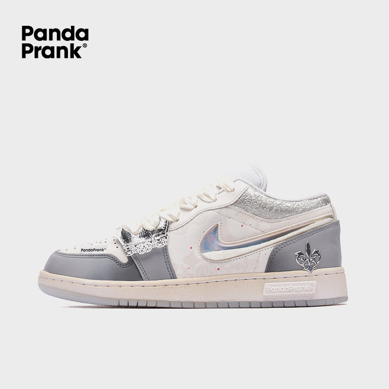 Silver Dancer - Women's Jordan 1 Low Custom