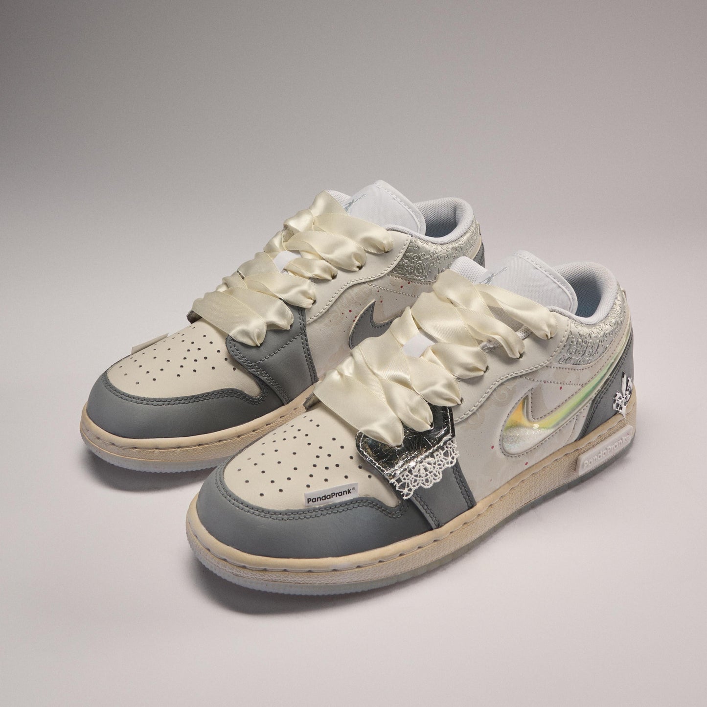 Silver Dancer - Women's Jordan 1 Low Custom