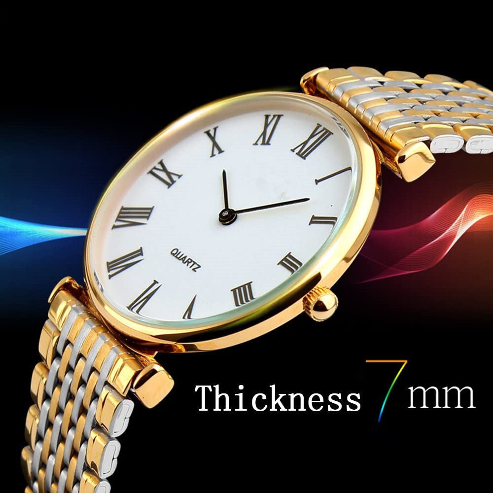 Gold Waterproof Quartz Wrist watches For Men