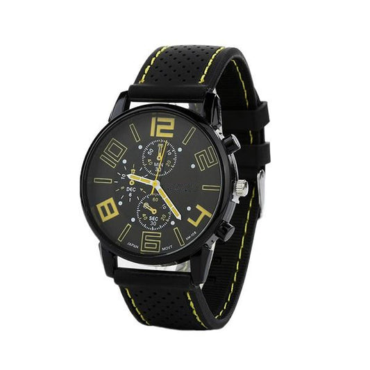 Best Stylish Casual Sports Stainless Steel Silicone Band Quartz Analog Wrist Watch For Men Perfect Timepiece For Gifts