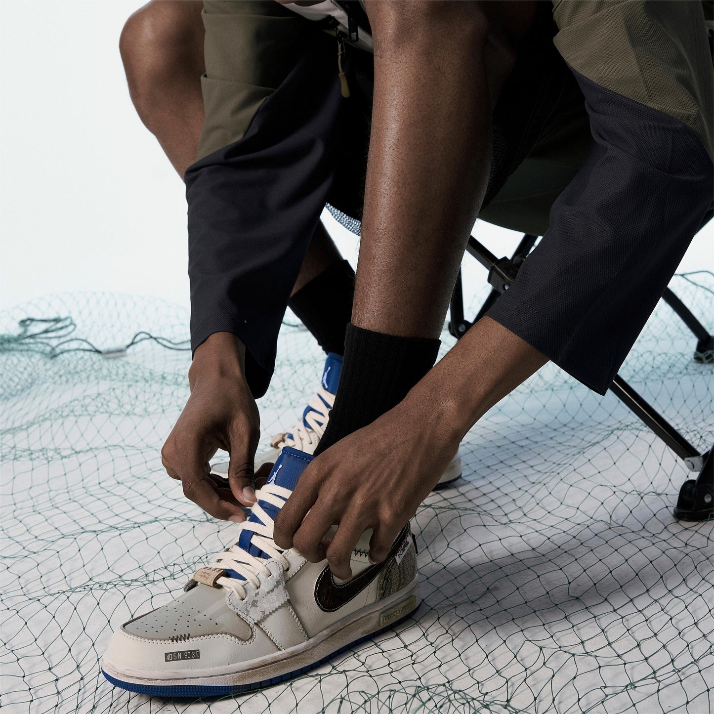 Treading the Waves - Men's Jordan 1 Low Custom