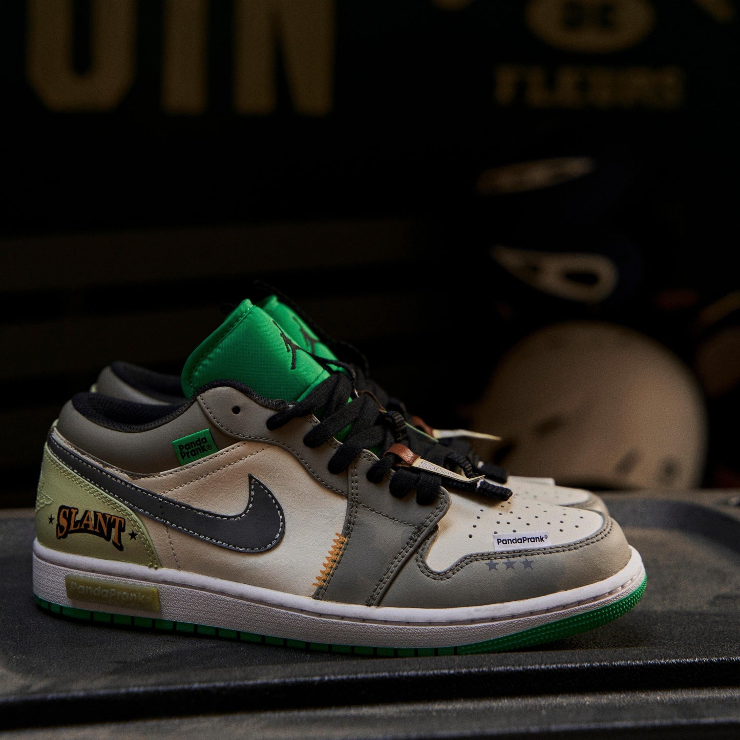 Grass - Men's Jordan 1 Low Custom