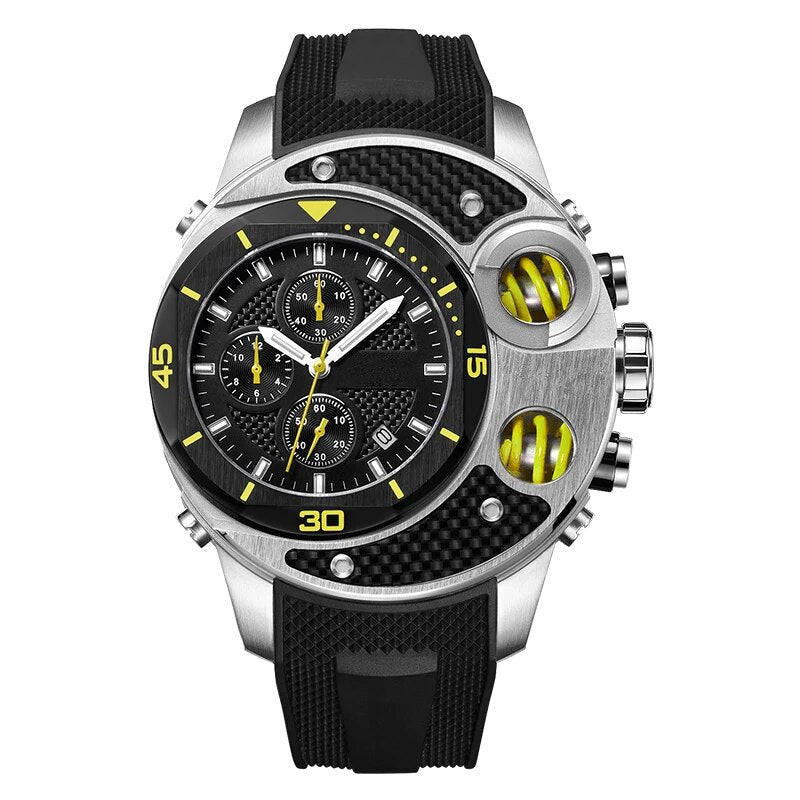 Men’s Self-Luminous Waterproof Sapphire Mirror Military Sports Quartz Watch